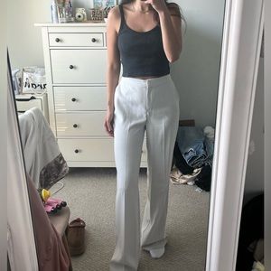 High Waisted Straight Leg Trousers
